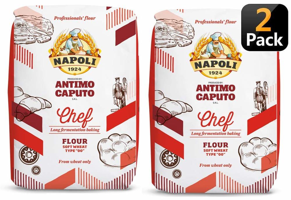antimo caputo chefs flour isolated on white background