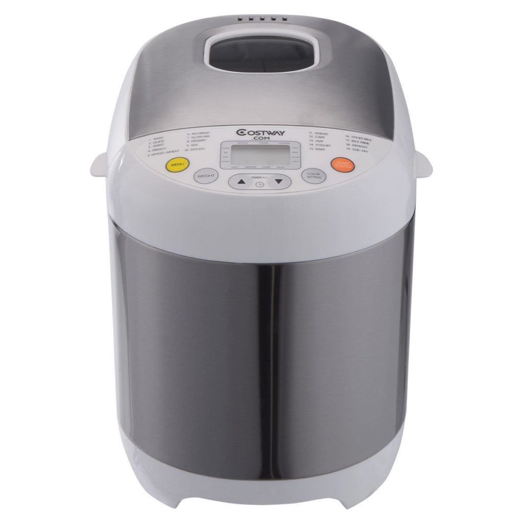 Costway-Stainless-Steel-2lb-Electric-Bread-Maker