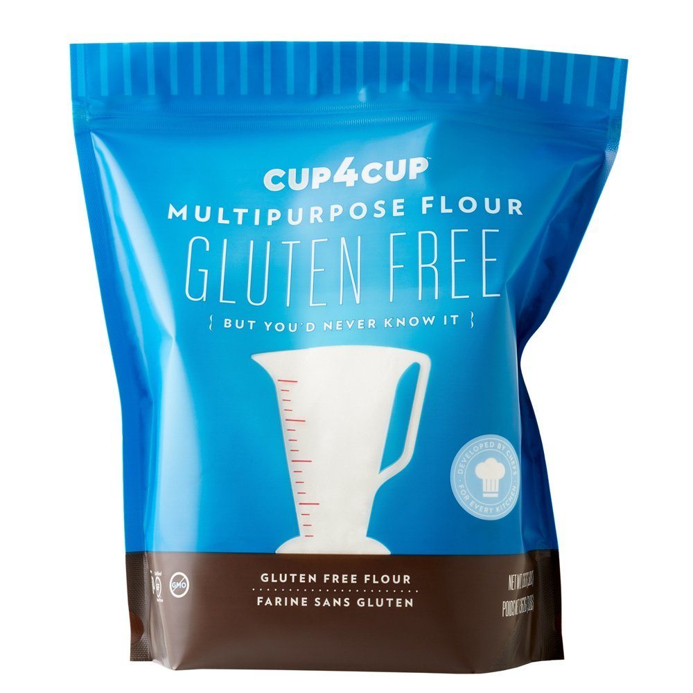 cup4cup gluten free multipurpose flour isolated on white background