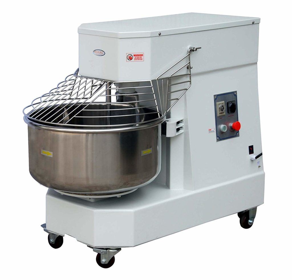 hakka commercial 60 qt spiral dough mixer