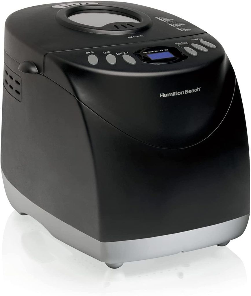 hamilton beach 29882 digital bread maker machine isolated on white background