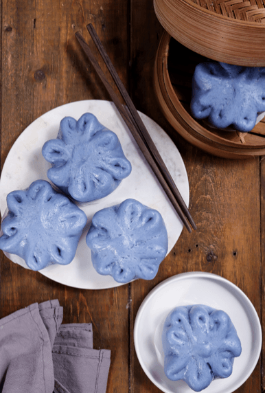 Flower shaped bakpao