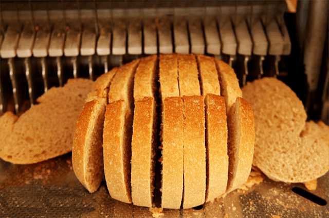 Perfectly sliced bread